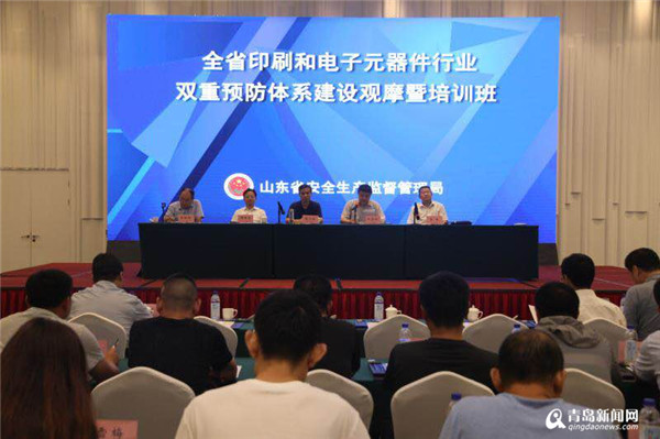 全省印刷与电子元器件行业双重预防体系培训在青举办